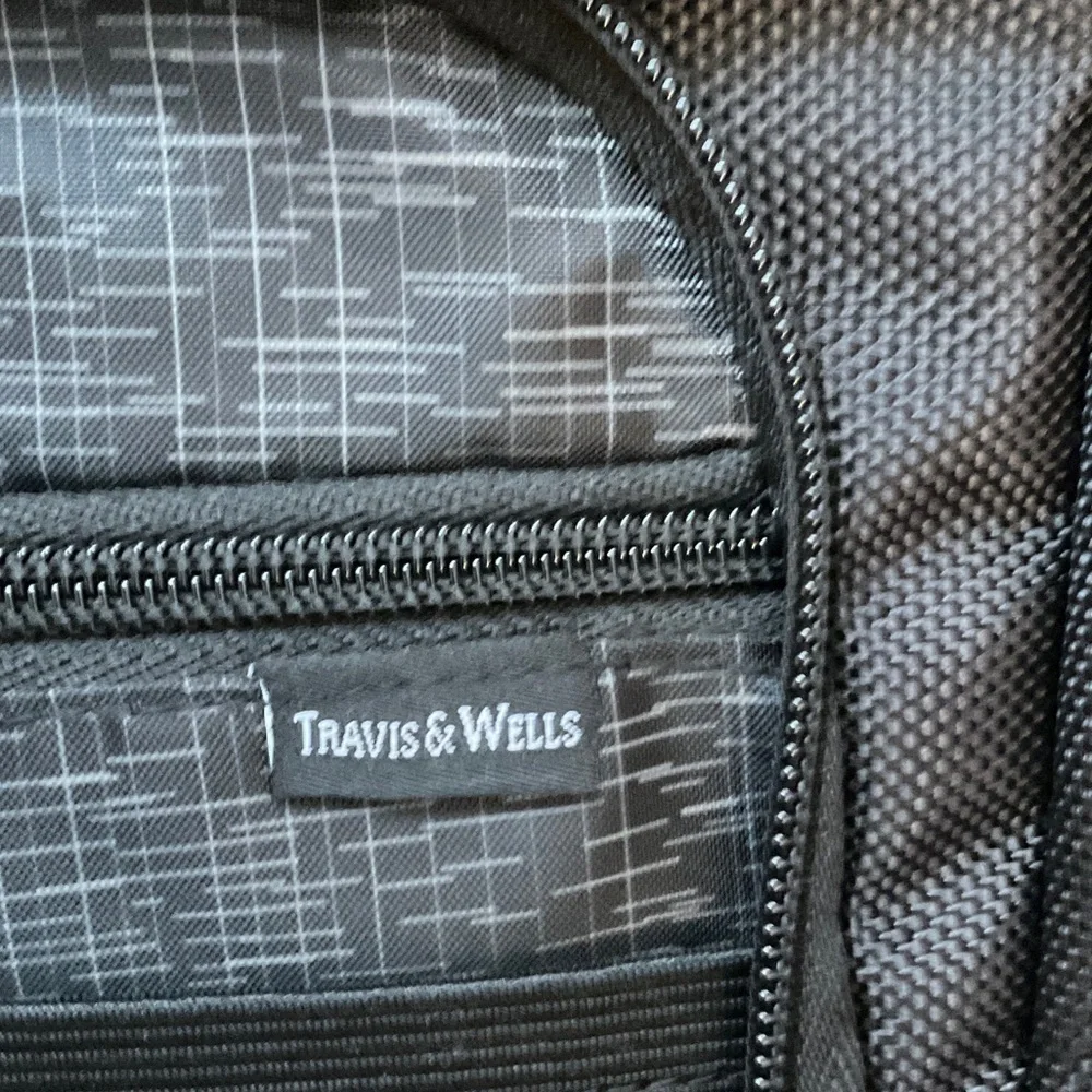 Men's Black Backpack with Colorful Wheel Design
